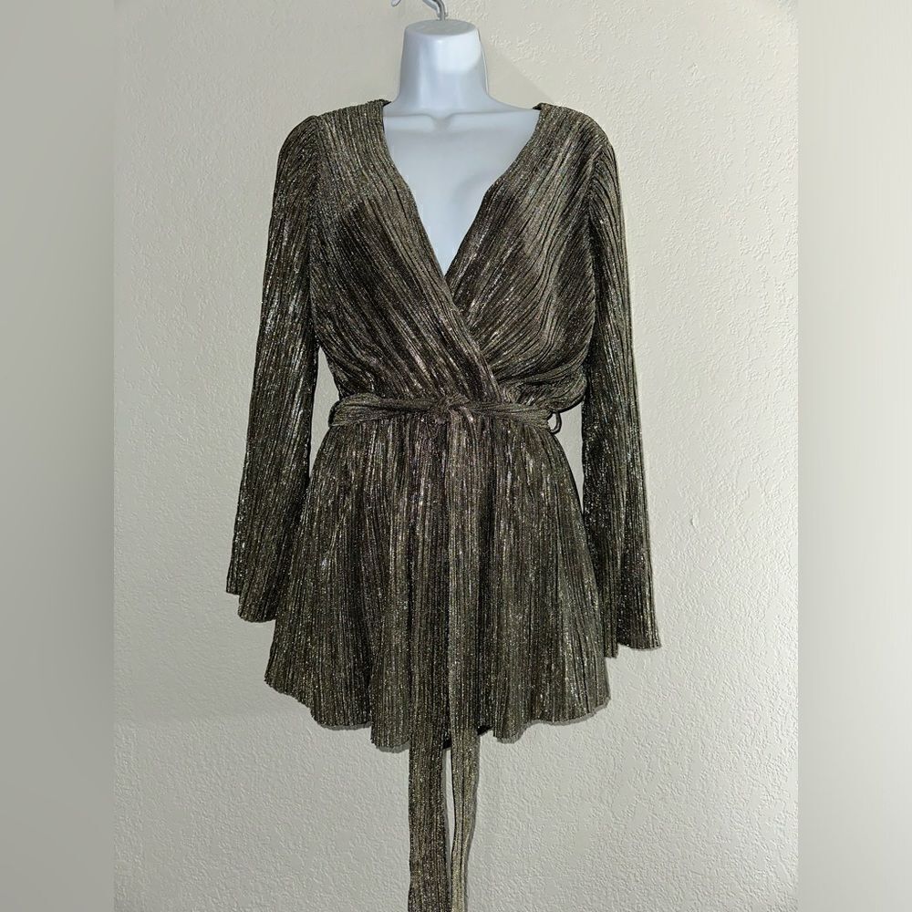 Baltic Born If By The‎ Sea Metallic Romper NWT S